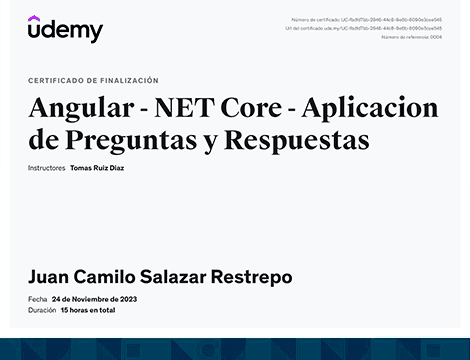 Angular - NET Core - Aplicacion de Preguntas y Respuestas