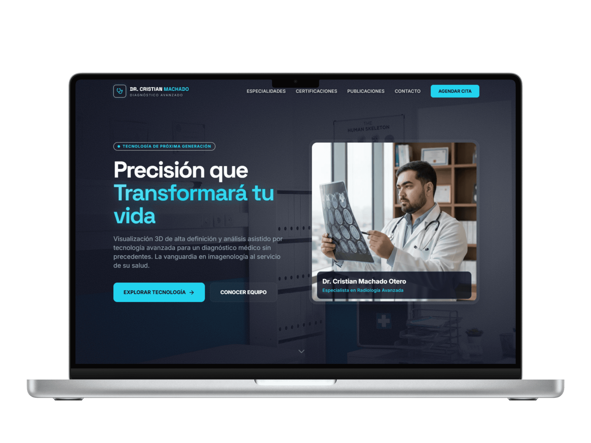Dr. Machado Desktop Mockup