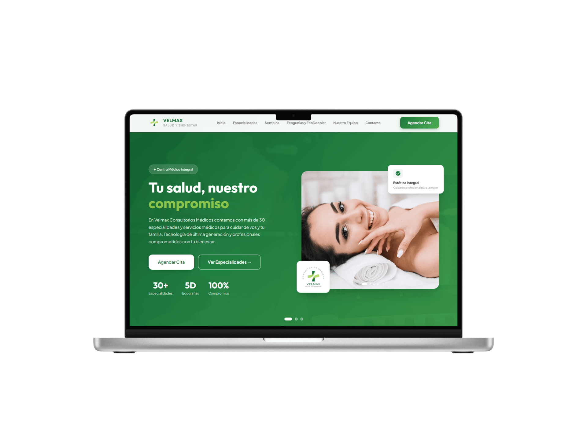 Velmax Consultorios Médicos Mockup